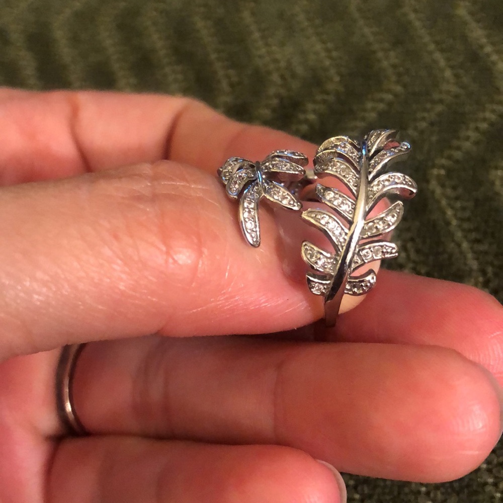 🍃 Set of three fairy leaf wood princess rings 5,6,7 - Picture 7 of 16